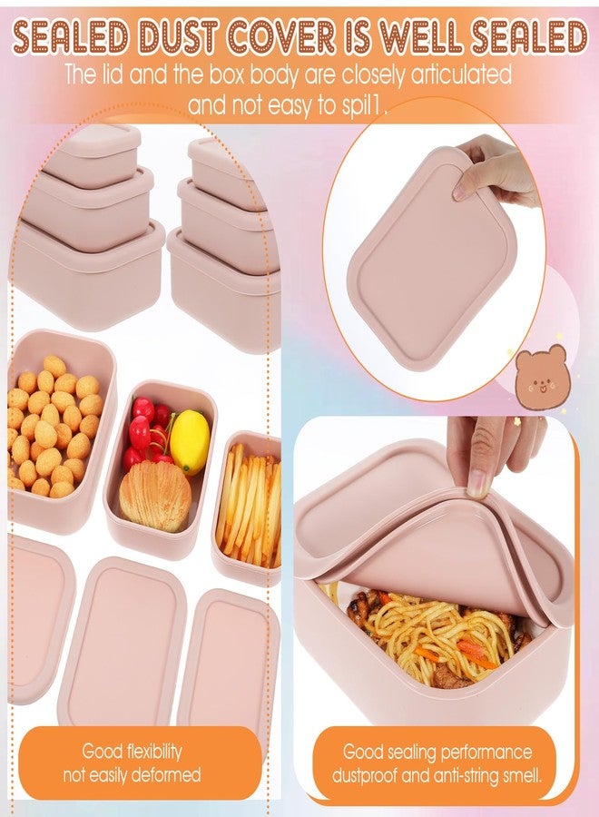 Limbeuuu 3 Pack Silicone Food Storage Containers, Rectangular BPA-Free Silicone Lunch Box Containers with Lids, Airtight, Leak-Proof, Freezer, Microwave & Dishwasher Safe (10.2oz, 23.6oz, 44oz) - Image 5